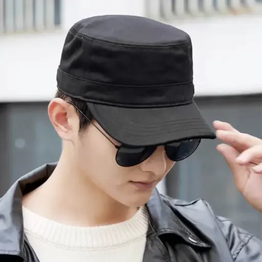 CP1218 SPIRIT Black Military Style Cap – Adjustable & Breathable - Image 9