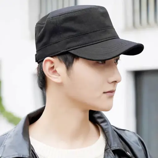 CP1218 SPIRIT Black Military Style Cap – Adjustable & Breathable - Image 8