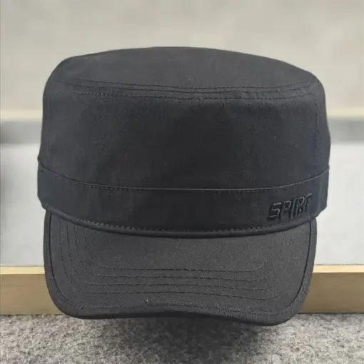 CP1218 SPIRIT Black Military Style Cap – Adjustable & Breathable - Image 2
