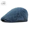 CP1235 Premium Denim Flat Cap - Stylish and Versatile