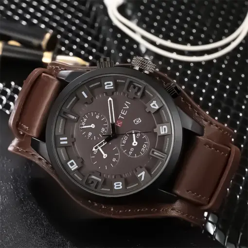 K1089 KTEVI Premium Analog Wristwatch with Calendar - Image 2