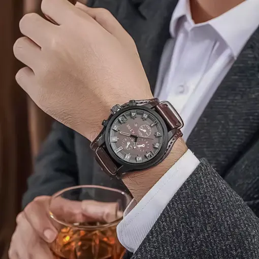 K1089 KTEVI Premium Analog Wristwatch with Calendar - Image 3
