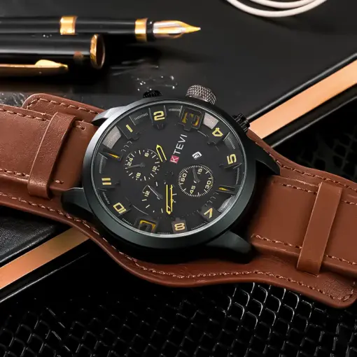 K1091 KTEVI Premium Analog Wristwatch with Calendar - Image 5