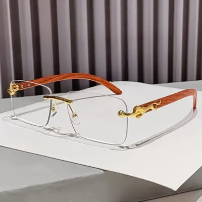 A842 New Cut-Edge Frameless HD Anti-Blue Light Glasses