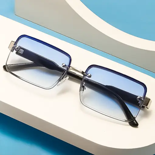 A851 Blue Gradient Outdoor Fashion Stylish Sunglass - Image 3