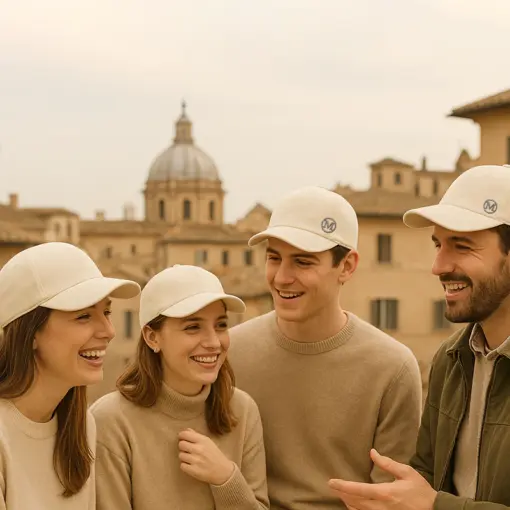 CP1242 Premium White Fleece Wool Blend Cap - Image 4