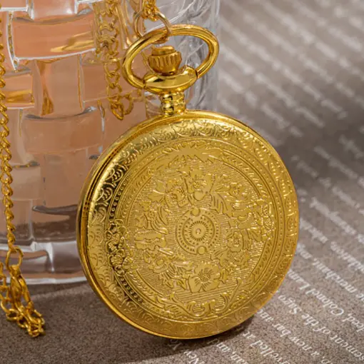 K1109 Premium Gold Pocket Watch - Image 7