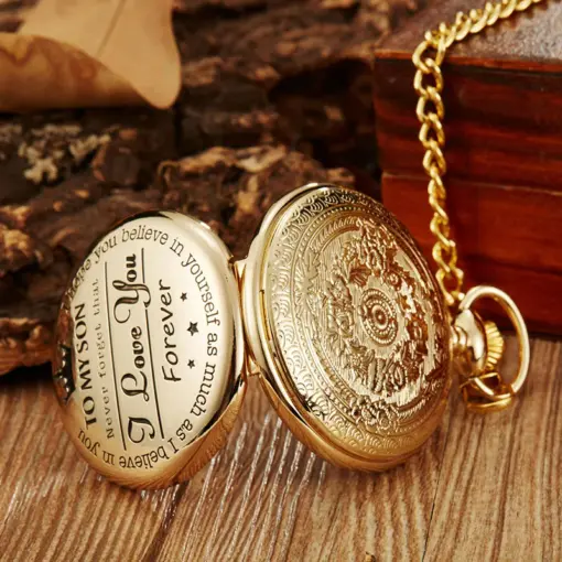 K1109 Premium Gold Pocket Watch - Image 4