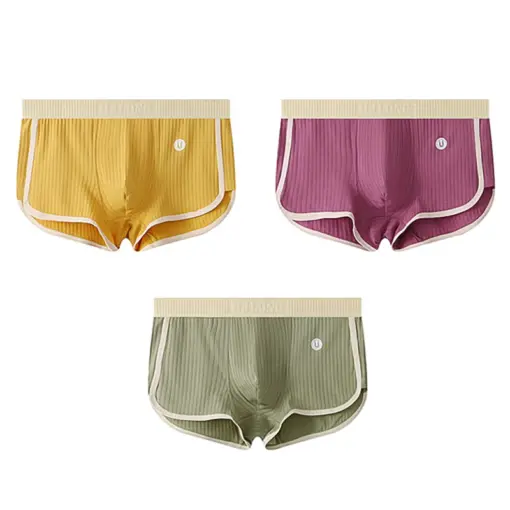 UN1002 Premium Cotton Boxer Shorts – Breathable, Soft & Durable  ( 3 pcs Pack ) - Image 3