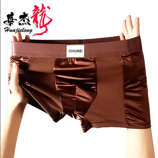 UN1004 Premium Ice Silk Men’s Boxer Shorts-Breathable & Comfortable (3 pcs Pack) - Image 2