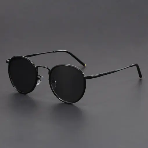 A860 Retro Modern Style Premium Black Sunglasses