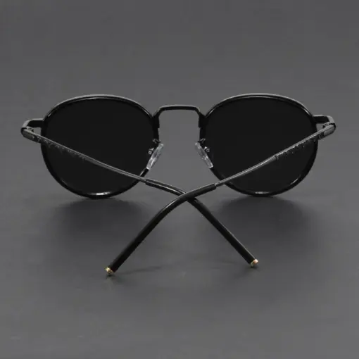 A860 Retro Modern Style Premium Black Sunglasses - Image 5