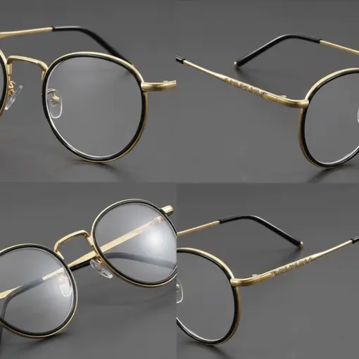 A861 Gold Frame Premium Unisex Reading Glasses - Image 4