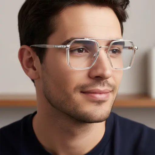 A865 Transparent Frame Premium Unisex Reading Glasses - Image 3