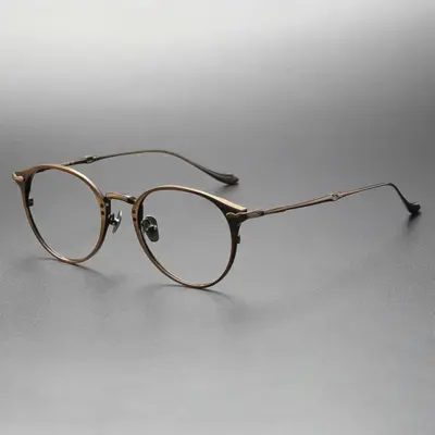 A867 French Retro Pure Titanium Anti-Blue Light Antique Eyeglass