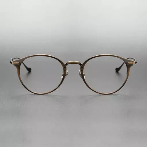 A867 French Retro Pure Titanium Anti-Blue Light Antique Eyeglass - Image 5