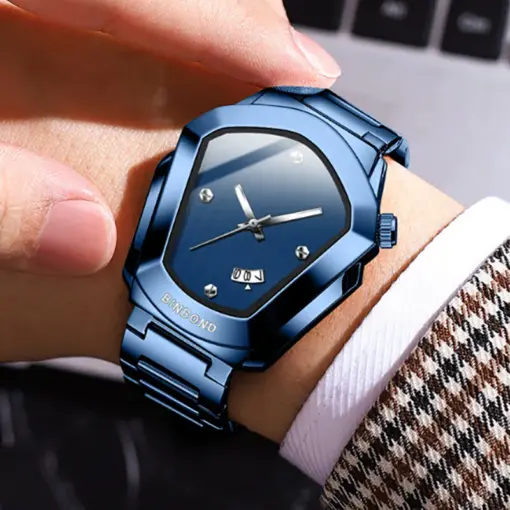B1001 BINBOND B760 Luxury Blue Edition Men's Quartz Watch - Image 7