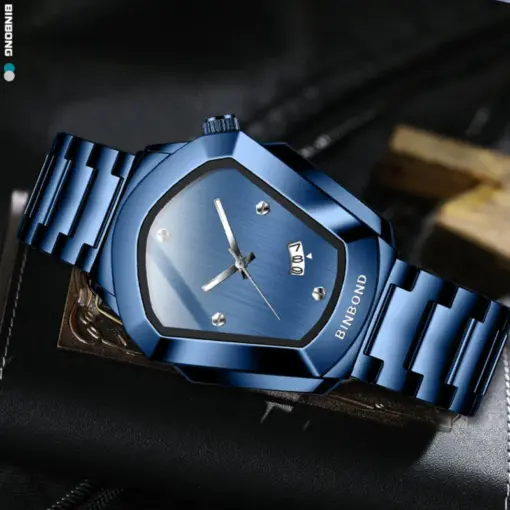 B1001 BINBOND B760 Luxury Blue Edition Men's Quartz Watch - Image 3