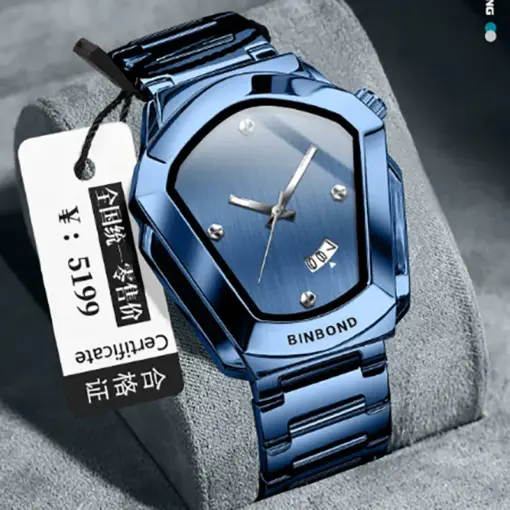 B1001 BINBOND B760 Luxury Blue Edition Men's Quartz Watch - Image 6