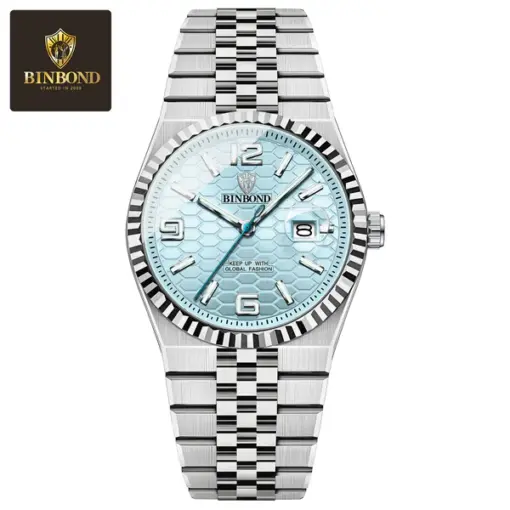 BN1004 BINBOND 8181 Luxury Men’s Stainless Steel Watch - Image 6