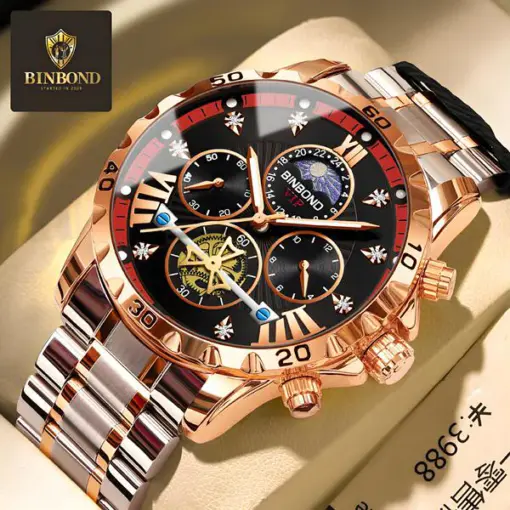 BN1005 BINBOND 3103 Luxury Chronograph Men’s Watch - Image 3