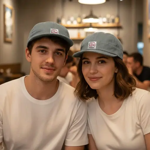 CP1250 Unisex Slate Green Denim Wash Cotton Casual Cap - Image 4