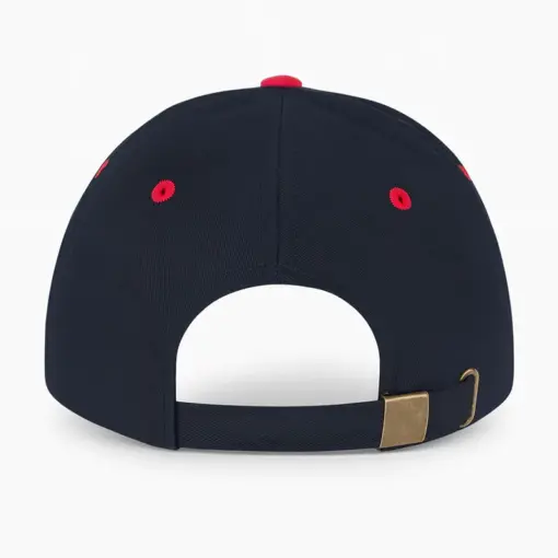 CP1252 Royal Lion Black & Red Cotton Cap - Image 2