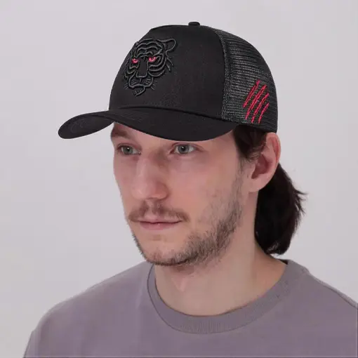 CP1253 Black Tiger Eye Cotton With Mesh Cap - Image 4