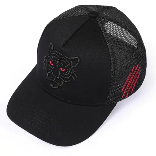 CP1253 Black Tiger Eye Cotton With Mesh Cap