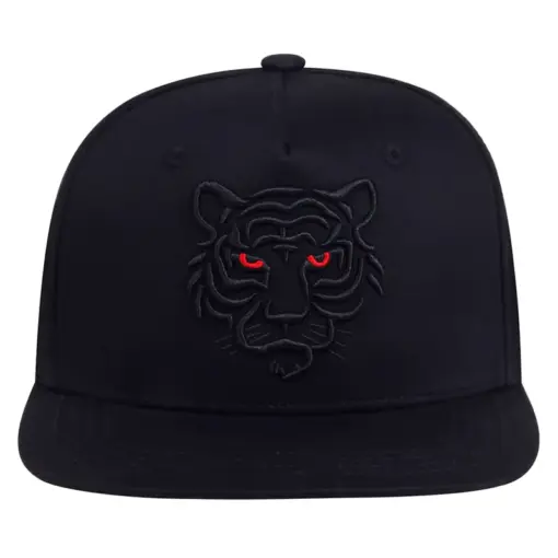 CP1254 Black Tiger Eyes Snapback Cap - Image 2