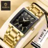 K1121 Fngeen 3627 Luxury Gold Black Wrist Watch