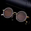 A872 Premium Round Retro Metal Sunglass for Men