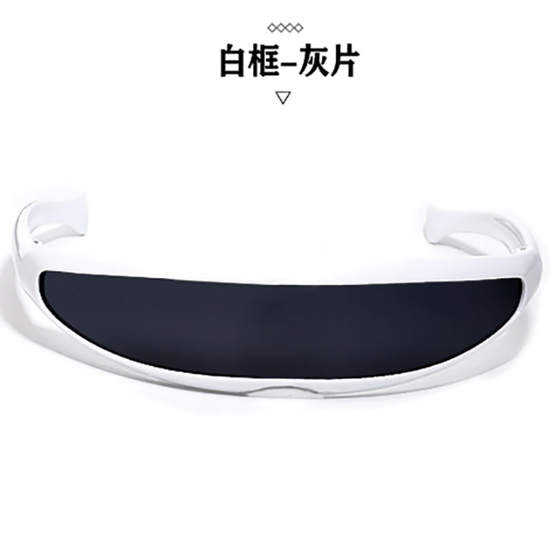 A881 White Frame Black Mirror Unique Sunglasses - Image 3