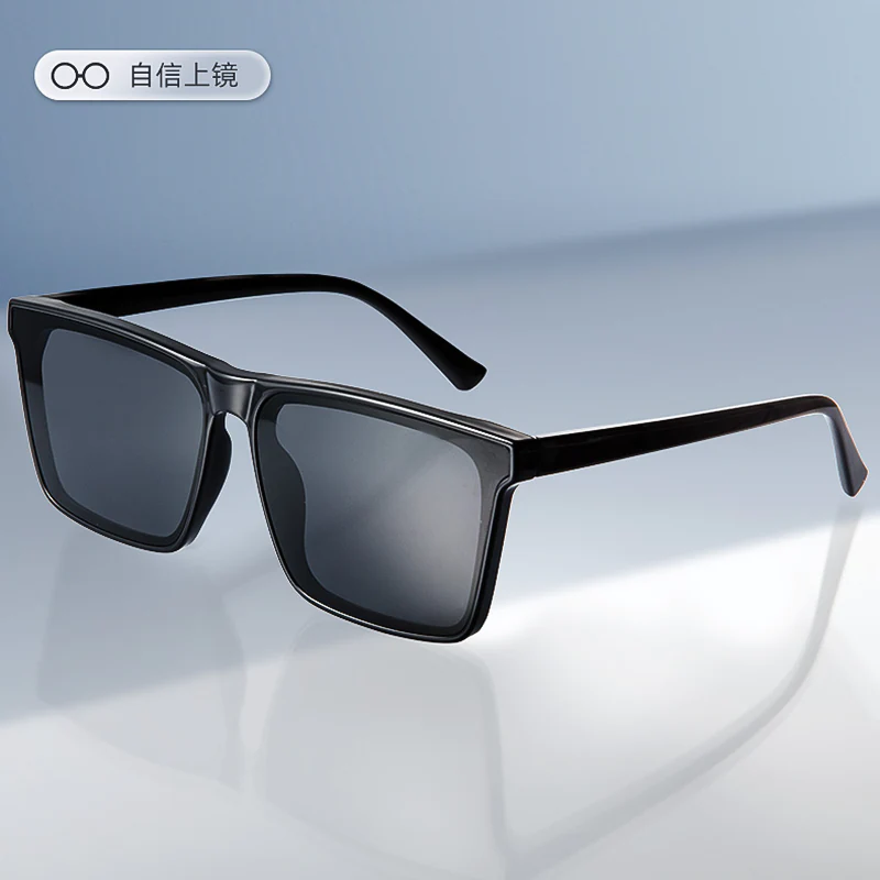 A885 Premium Rectangular Black Polarized Sunglass for men - Image 5