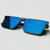 A886 Premium Rectangular Blue Polarized Sunglass for men