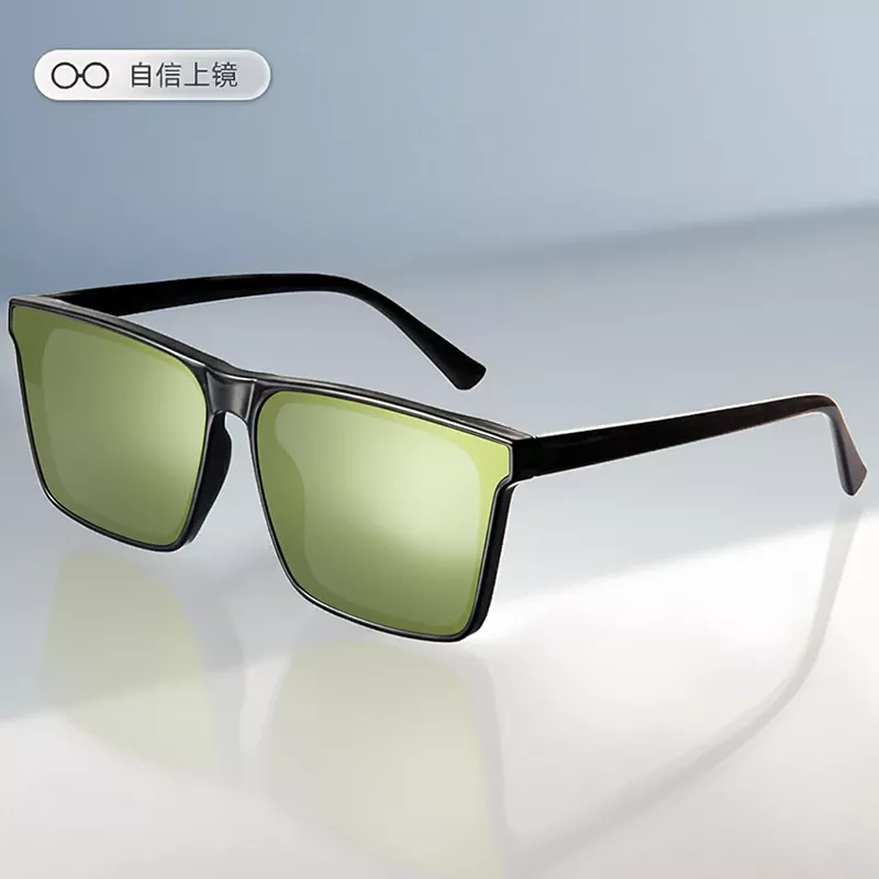 A887 Premium Rectangular Olive Polarized Sunglass for men - Image 4