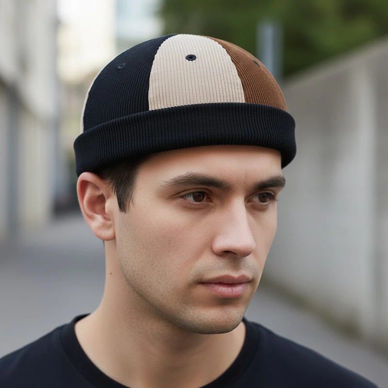 CP1267 Unisex Casual Adjustable Retro Brimless Hats