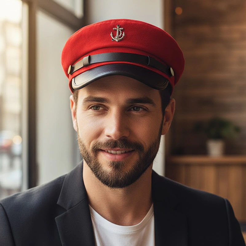 CP1271 Stylish Unisex Captain’s Cap – Stylish and Versatile - Image 2