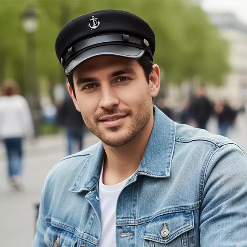 CP1273 Stylish Unisex Captain’s Cap – Stylish and Versatile - Image 2