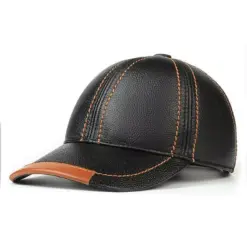 CP1275 Men’s Premium Genuine Leather Baseball Cap