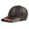 CP1277 Men’s Premium Genuine Leather Baseball Cap