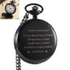K1137 Black Premium Pocket Watch - Always Remember