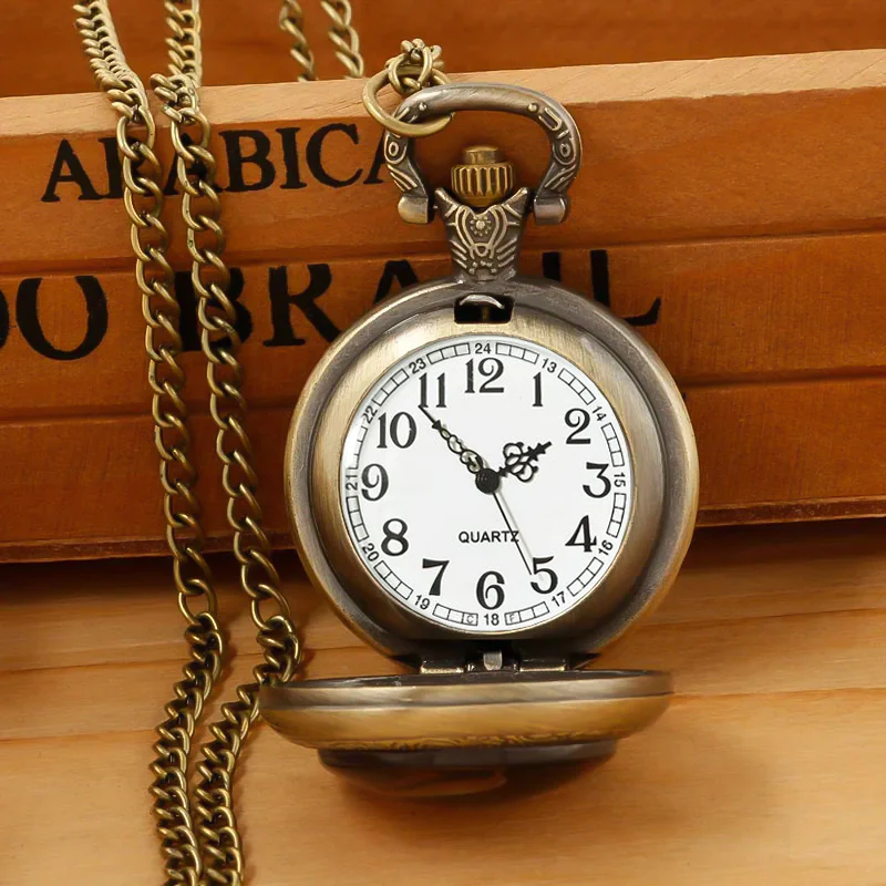 K1139 Vintage BIKER Logo Premium Pocket Watch - Image 2