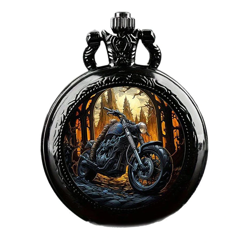 K1140 Dark Rider Vintage Premium Pocket Watch - Image 5