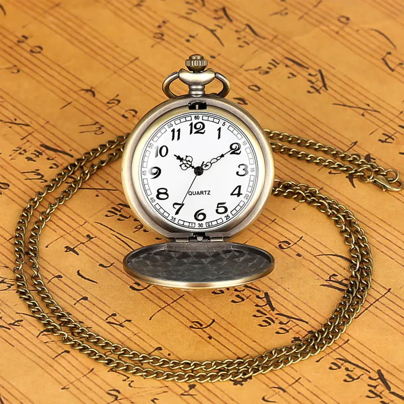 K1141 Proud To Be A Farmer Text Vintage Pocket Watch - Image 2