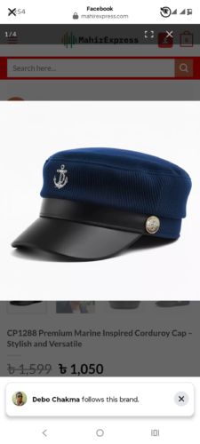 CP1288 Premium Marine Inspired Corduroy Cap – Stylish and Versatile photo review