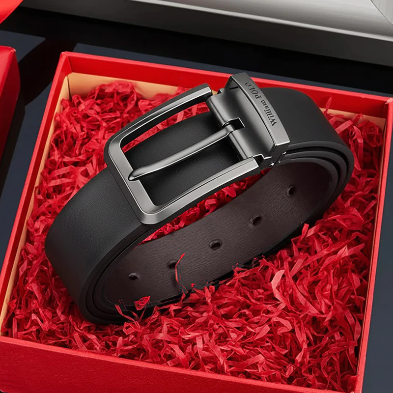 B9016 WILLIAMPOLO Premium Genuine Leather Classic Belt - Image 4