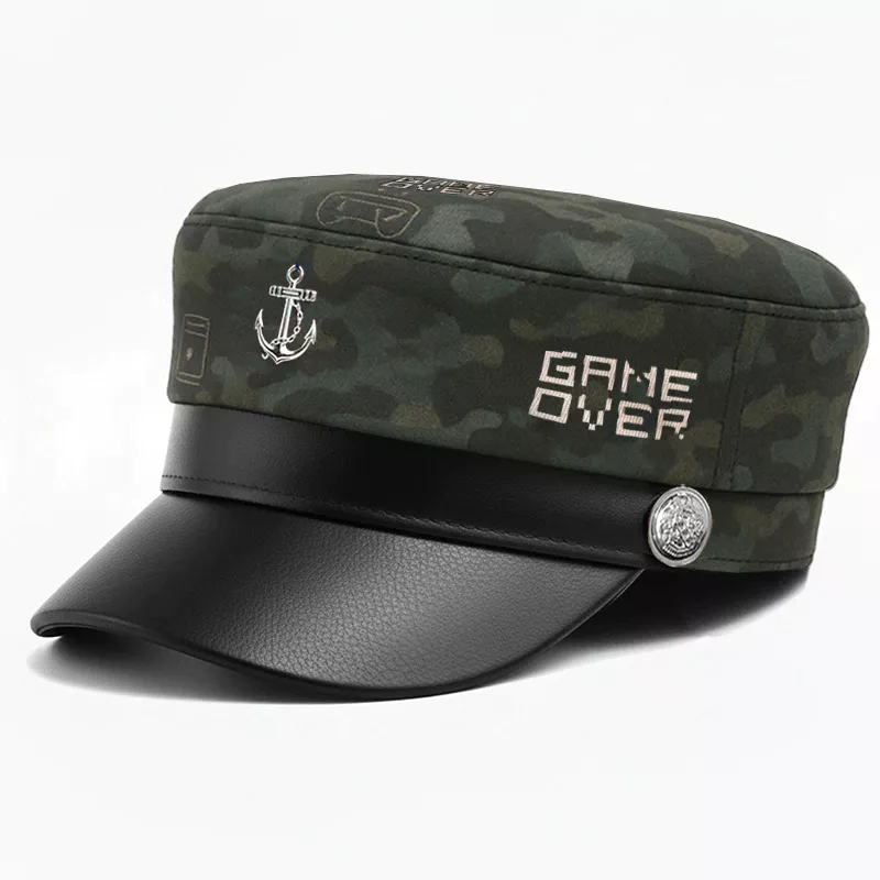 CP1301 Premium Marine Inspired Game Over Text Cap – Stylish and Versatile