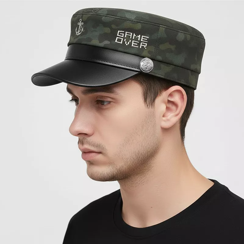 CP1301 Premium Marine Inspired Game Over Text Cap – Stylish and Versatile - Image 2