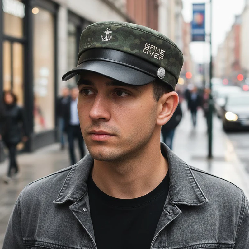 CP1301 Premium Marine Inspired Game Over Text Cap – Stylish and Versatile - Image 4